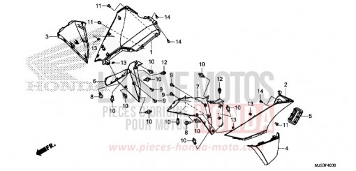 SIDE COWL NC750JH de 2017